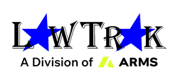 LawTrak_Logo_A_Division_of_ARMS_Symbol